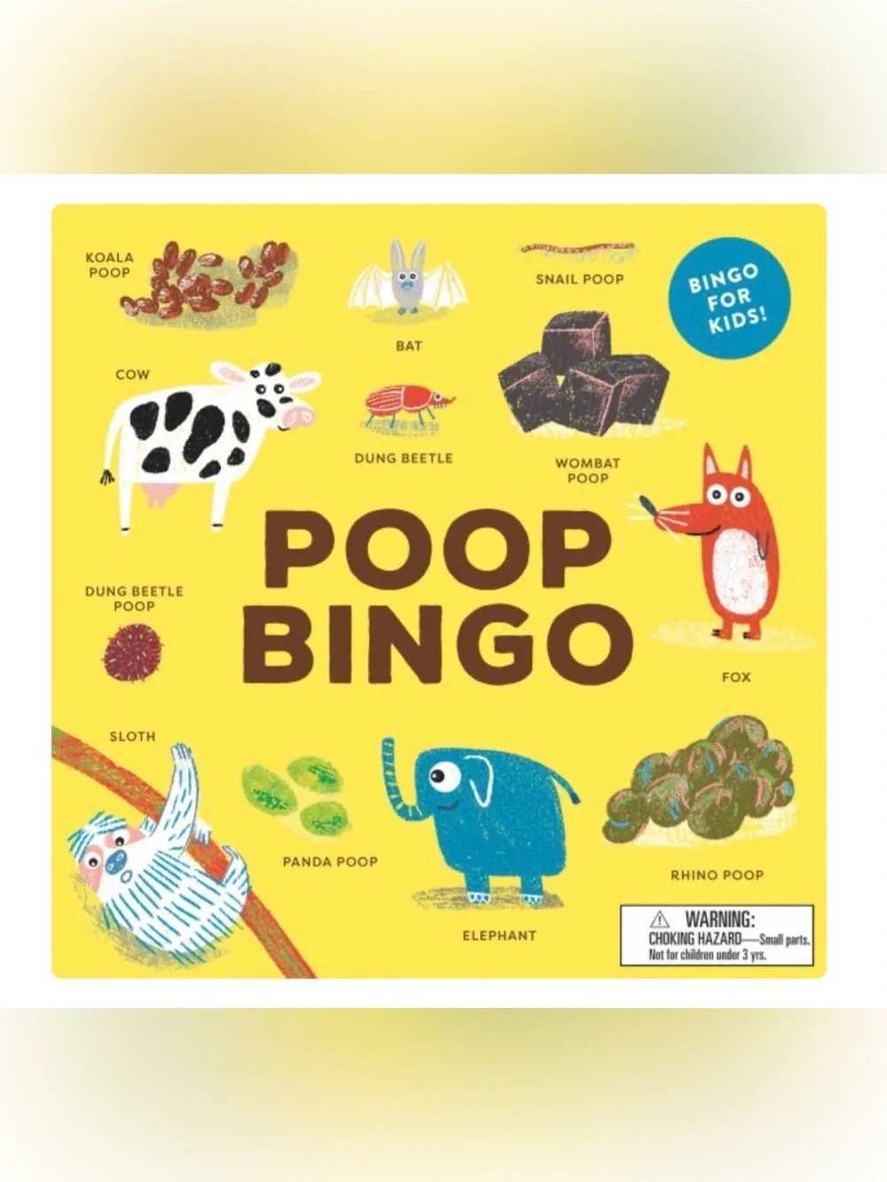 Poop Bingo Kids Game